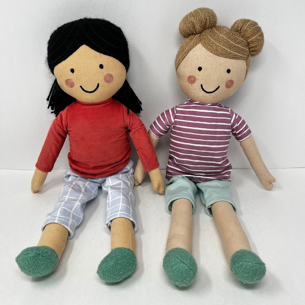 Pillowfort Rag Doll plush 20" Decorative Pillow embroidered Fabric Soft Toy Set